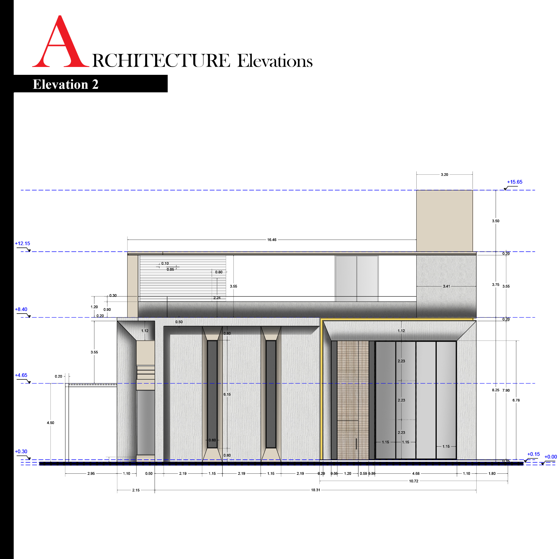 Villa ElHsaa — Elevation 2