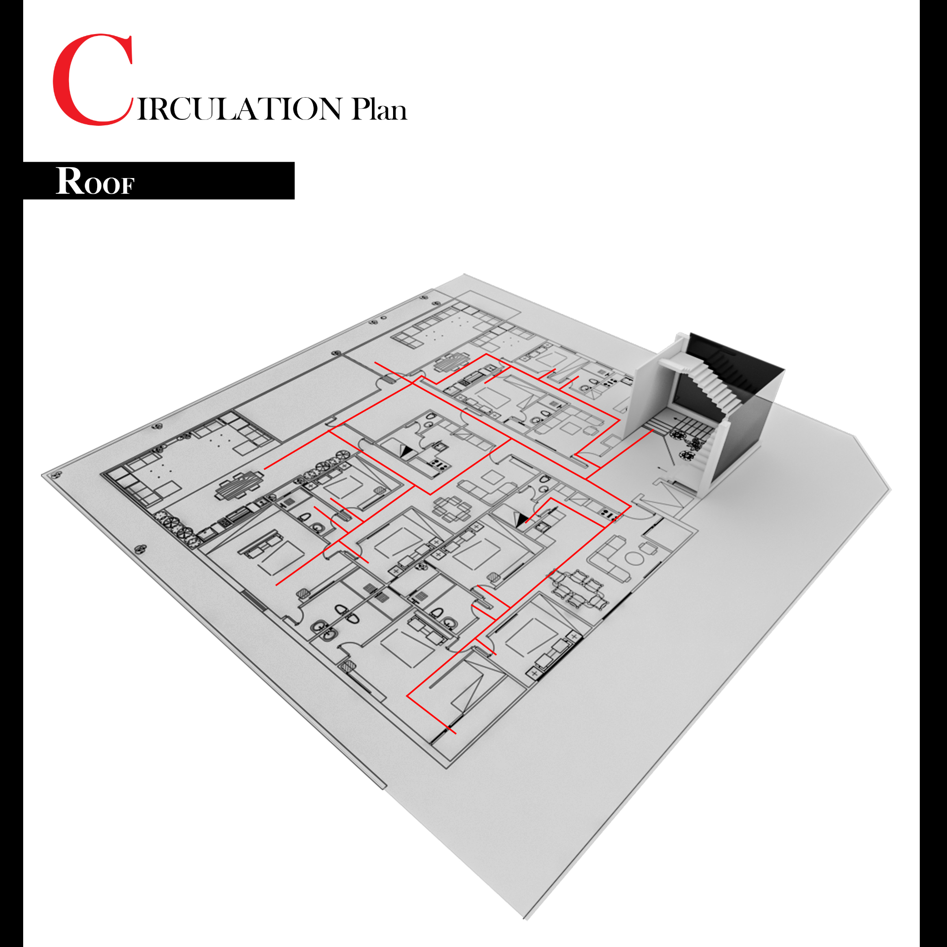 Villa ElQairwan Tower — Circulation Plan 2