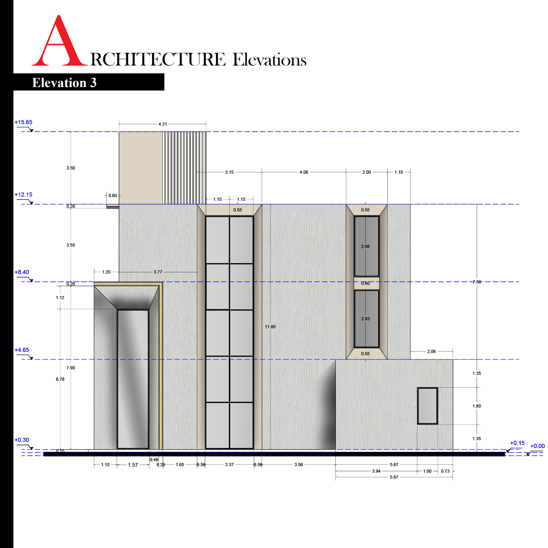 Villa ElHsaa — Elevation 3